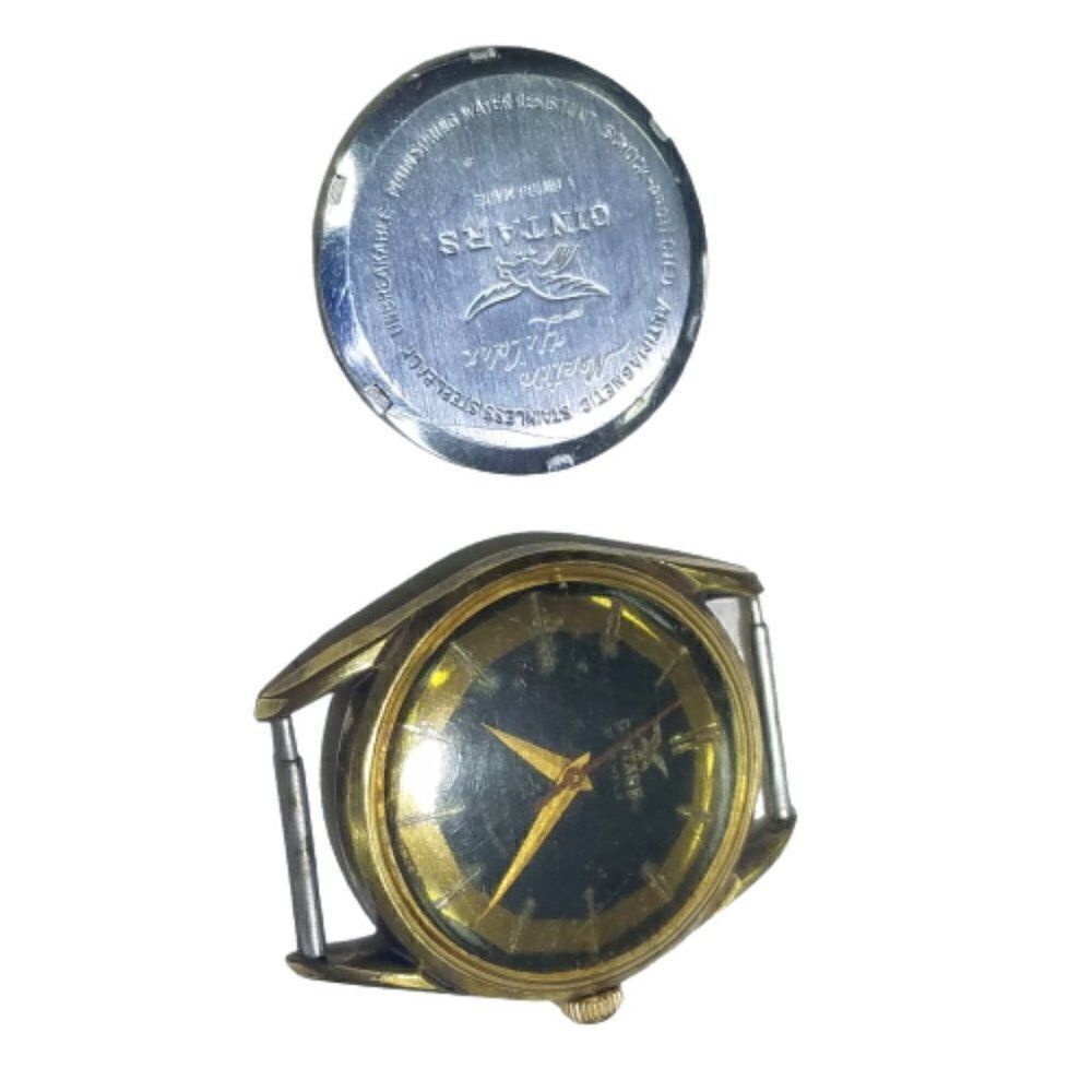 Vintage Gintars 21 Jewels Gold Filled Swiss Watch Metin Yildiz For Parts Repair - Picture 10 of 12